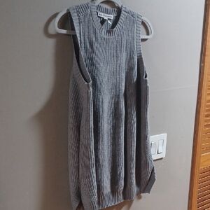 NEW Gray Knit Sweater by Girl With Curves LARGE